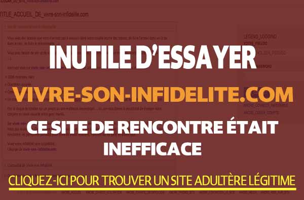 Comparaison de Vivre-Son-Infidelite.com