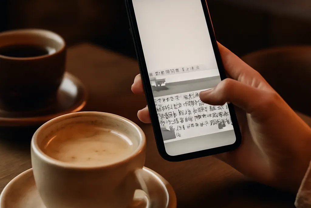 Personne rédigeant un message sur une application de rencontre